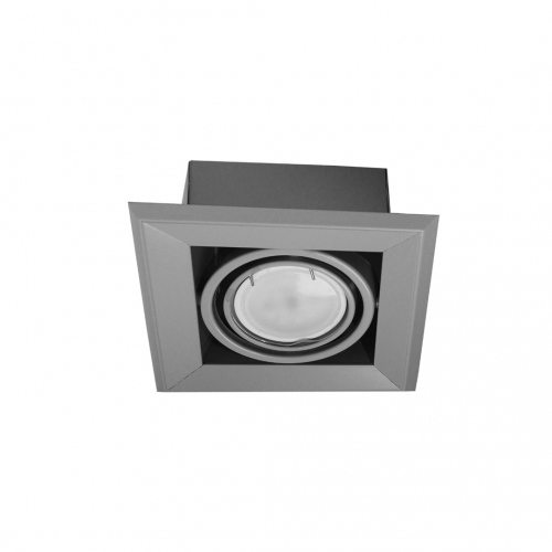 LAMPA PODTYNKOWA BLOCCO SZARY 1x7W GU10 LED