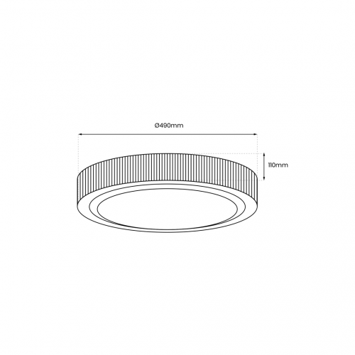 Plafoniera MIRI 34W  Ø490 mm