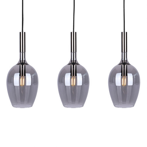 Lampa wisząca LUGANO SMOKED 3xE14