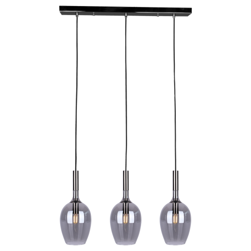 Lampa wisząca LUGANO SMOKED 3xE14