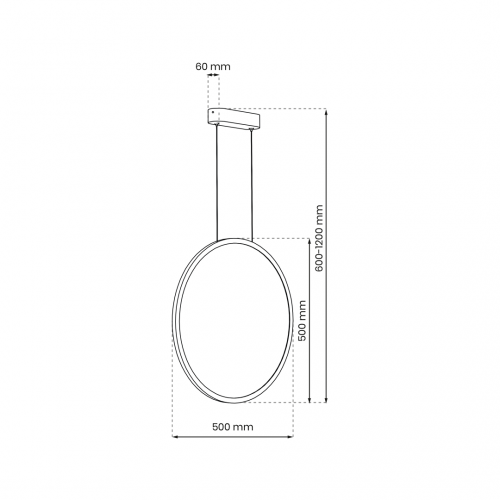 Lampa wisząca Saturno Black 28W LED