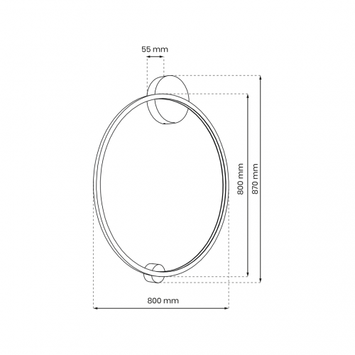 Lampa sufitowa Saturno Black 46W LED