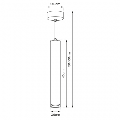 Lampa wisząca PORTER WHITE 1xGU10