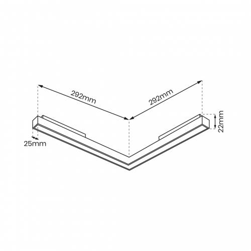 MAGNETIC TRACK 24W LED 3000K