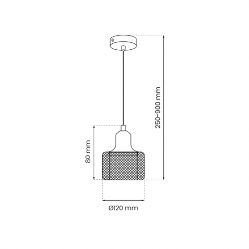 Lampa wisząca LUMI 1xG9