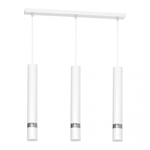 Lampa wisząca JOKER WHITE/CHROME 3xGU10