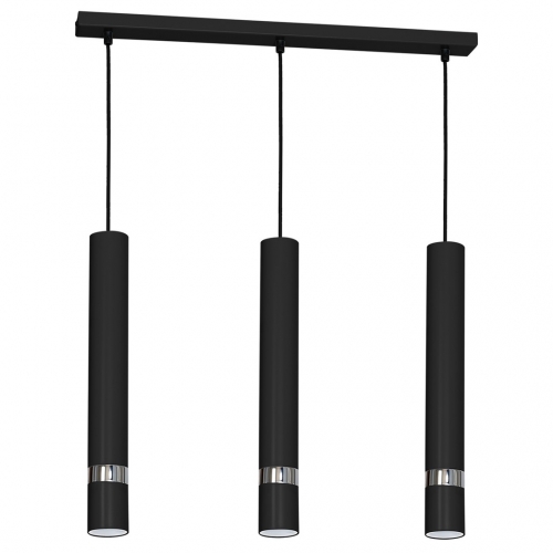 Lampa wisząca JOKER BLACK/CHROME 3xGU10