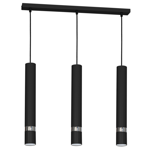 Lampa wisząca JOKER BLACK/CHROME 3xGU10