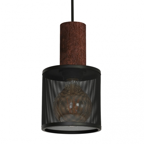 Lampa Wisząca ARES BLACK 1xE27