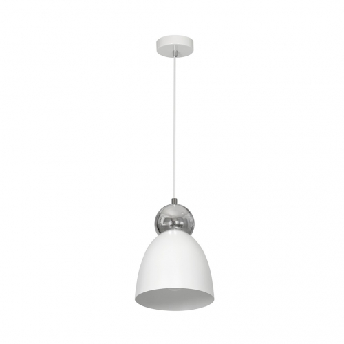 Lampa Wisząca TAURUS WHITE/CHROME 1xE27