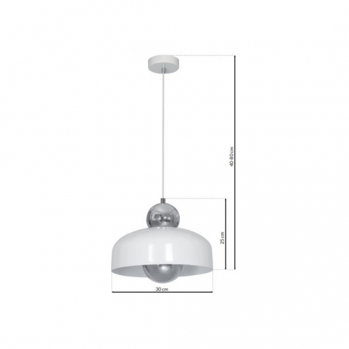 Lampa Wisząca HARALD WHITE 1xE27