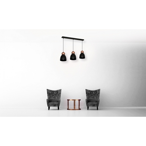 Lampa Wisząca TAURUS BLACK 3xE27