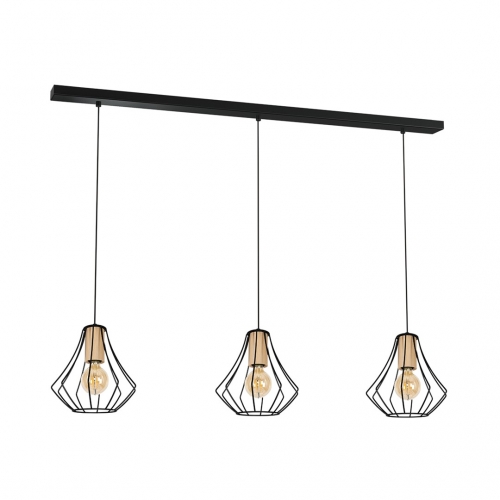 Lampa wisząca WILL BLACK 3xE27