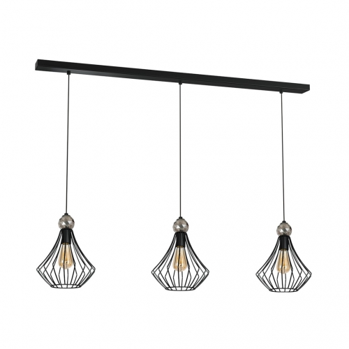 Lampa wisząca JEWEL BLACK 3xE27