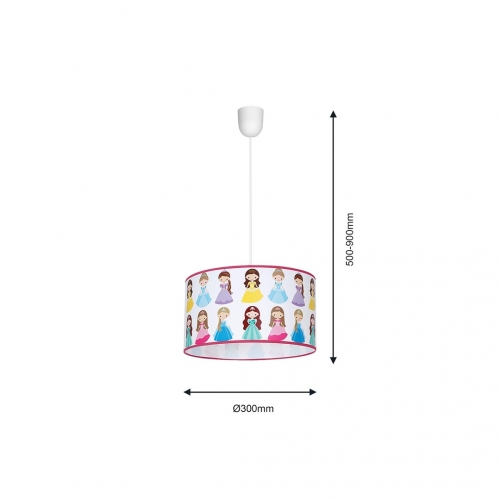 Lampa Wisząca PRINCESS 1xE27