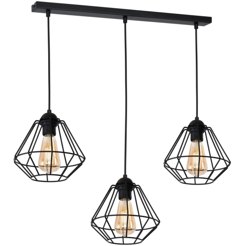 Lampa wisząca COLIN BLACK 3xE27