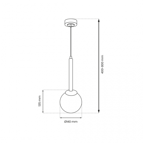 Lampa wisząca PARMA 1xE14