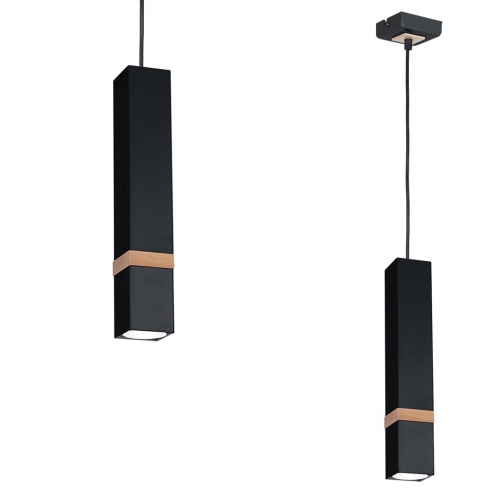 Lampa wisząca VIDAR BLACK 1xGU10