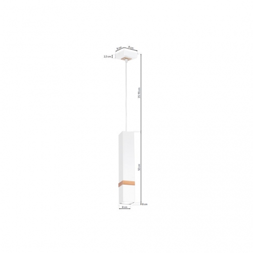 Lampa wisząca VIDAR WHITE 1xGU10