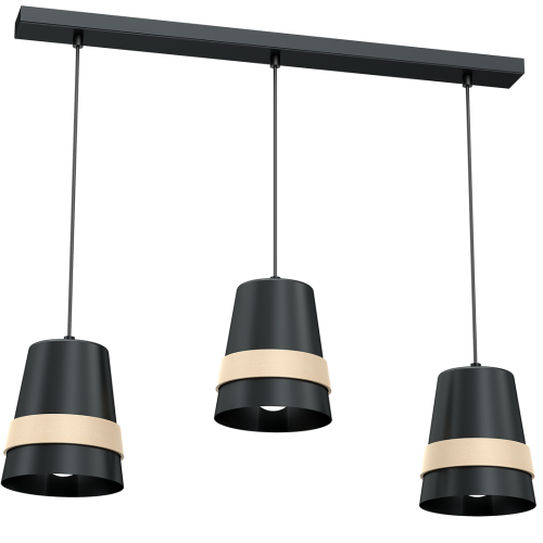 Lampa wisząca VENEZIA BLACK 3xE27