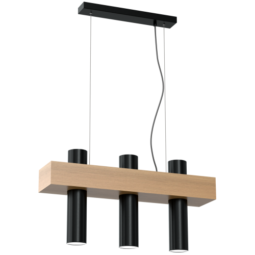 Lampa wisząca WEST BLACK 3xGU10