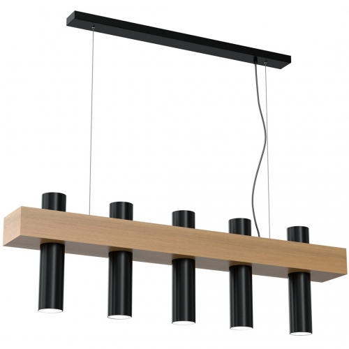 Lampa wisząca WEST BLACK 5xGU10