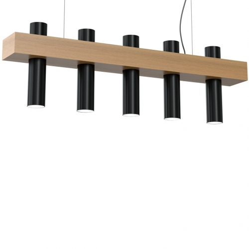 Lampa wisząca WEST BLACK 5xGU10