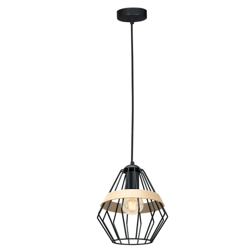 Lampa wisząca CLIFF BLACK 1xE27