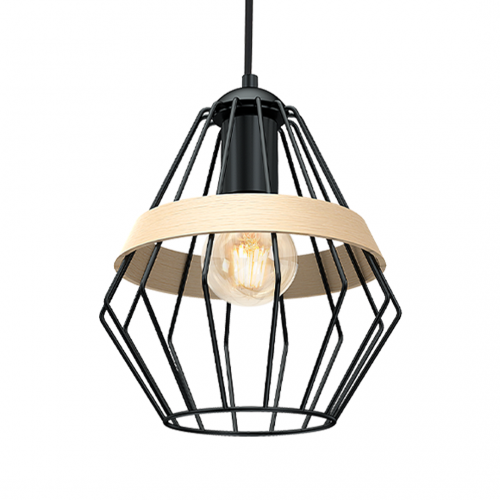 Lampa wisząca CLIFF BLACK 1xE27