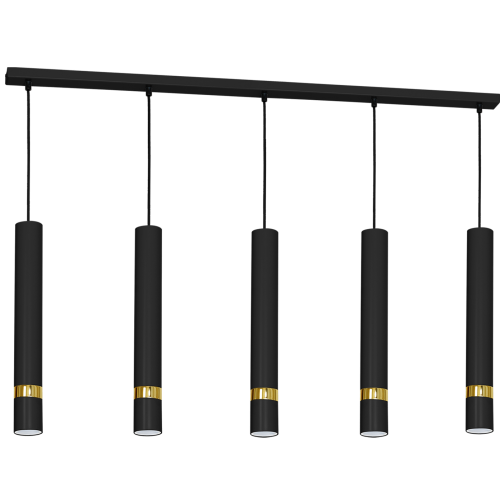 Lampa wisząca JOKER BLACK/GOLD 5xGU10