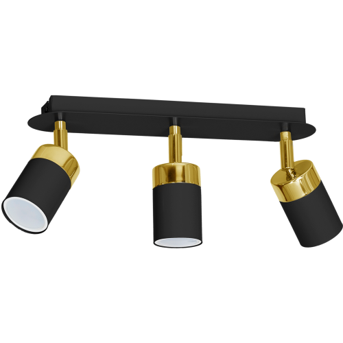 Lampa sufitowa JOKER BLACK/GOLD 3xGU10