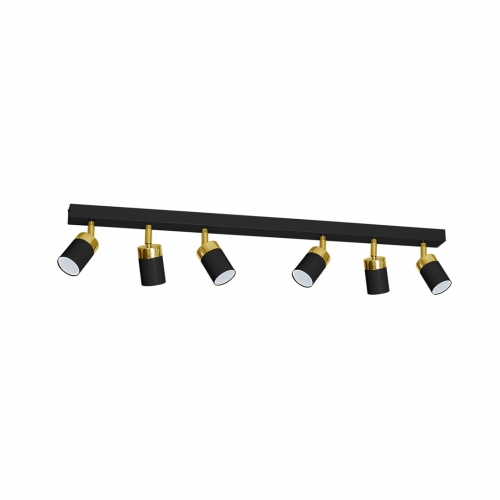 Lampa sufitowa JOKER BLACK/GOLD 6xGU10