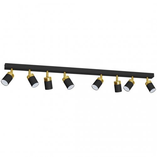 Lampa sufitowa JOKER BLACK/GOLD 8xGU10