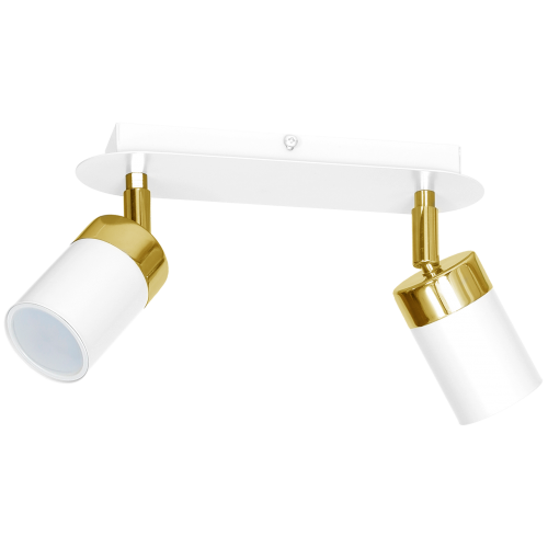 Lampa sufitowa JOKER WHITE/GOLD 2xGU10