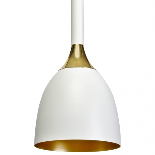 Lampa wisząca CLARK WHITE/GOLD 1xE27