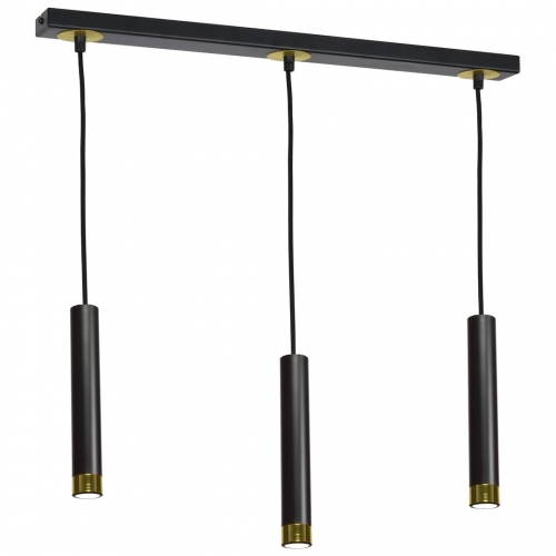 Lampa wisząca DANI BLACK/GOLD 3xGU10