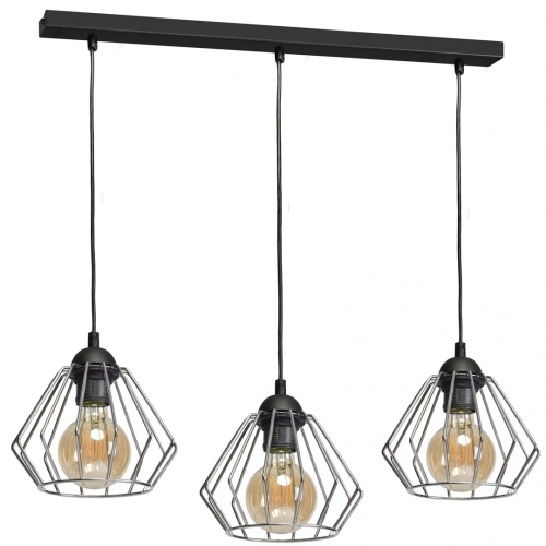 Lampa wisząca NORMAN BLACK 3xE27