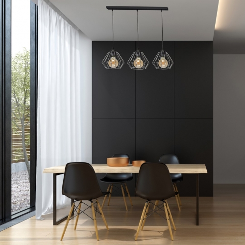 Lampa wisząca NORMAN BLACK 3xE27