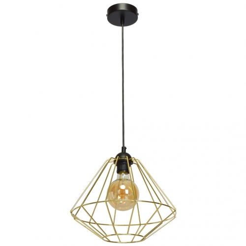 Lampa wisząca LUPO BLACK/GOLD 1xE27