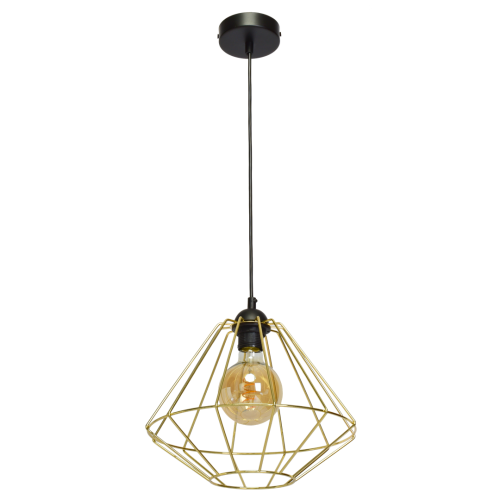 Lampa wisząca LUPO BLACK/GOLD 1xE27