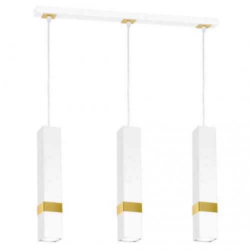 Lampa wisząca VIDAR WHITE/GOLD 3xGU10