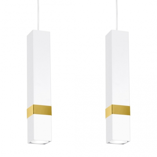 Lampa wisząca VIDAR WHITE/GOLD 3xGU10