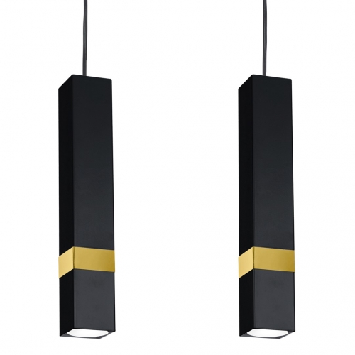 Lampa wisząca VIDAR BLACK/GOLD 3xGU10