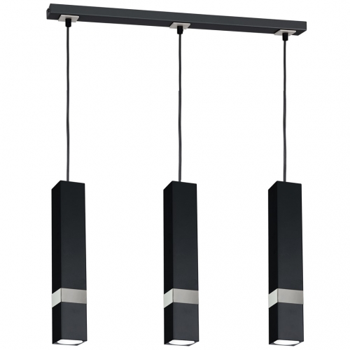 Lampa wisząca VIDAR BLACK/CHROME 3xGU10