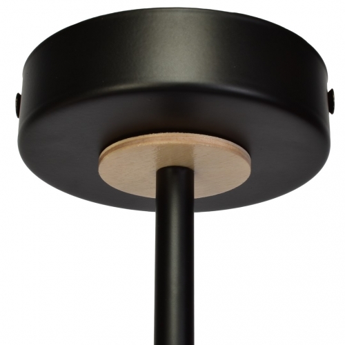 Lampa sufitowa SALMA BLACK / WOOD 2xE27