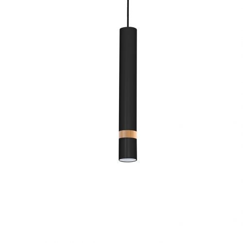 Lampa wisząca JOKER BLACK/WOOD 1xGU10