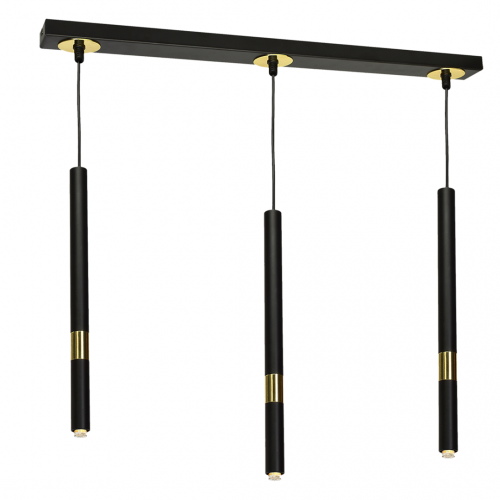 Lampa wisząca MONZA BLACK/GOLD 3xG9 8W