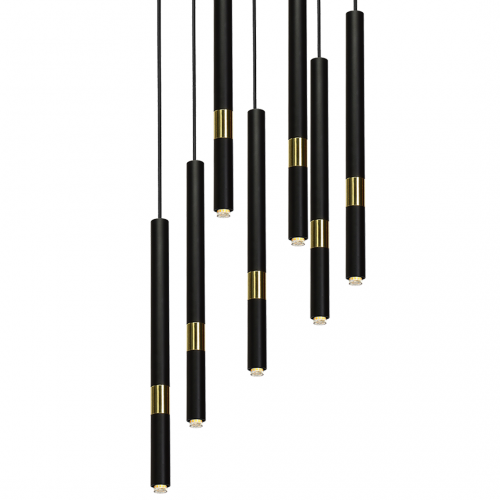 Lampa wisząca MONZA BLACK/GOLD 7xG9 8W