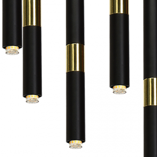 Lampa wisząca MONZA BLACK/GOLD 11xG9 8W