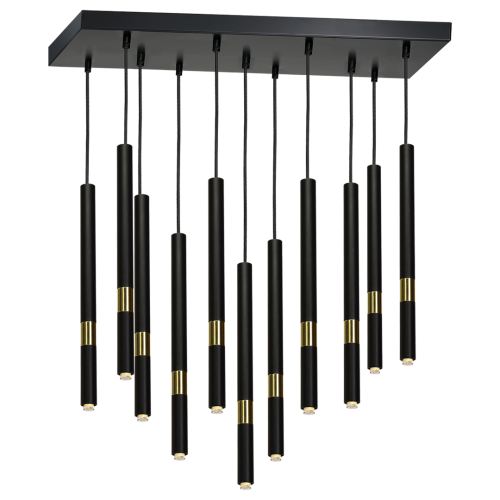 Lampa wisząca MONZA BLACK/GOLD 11xG9 8W